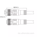 A/B/D -Code Männliche weibliche wasserdichte M12/16 -Kabelverbinder